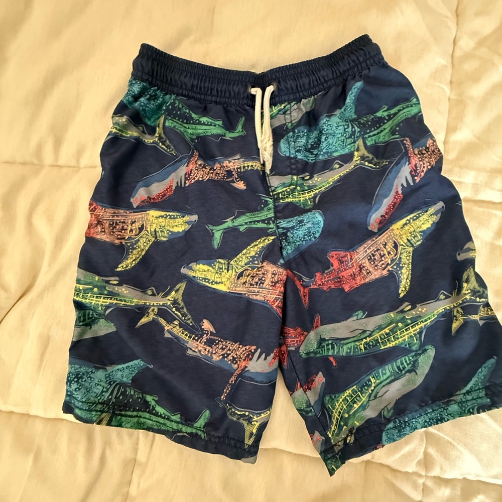 Carters Colorful Shark Print Swim Shorts